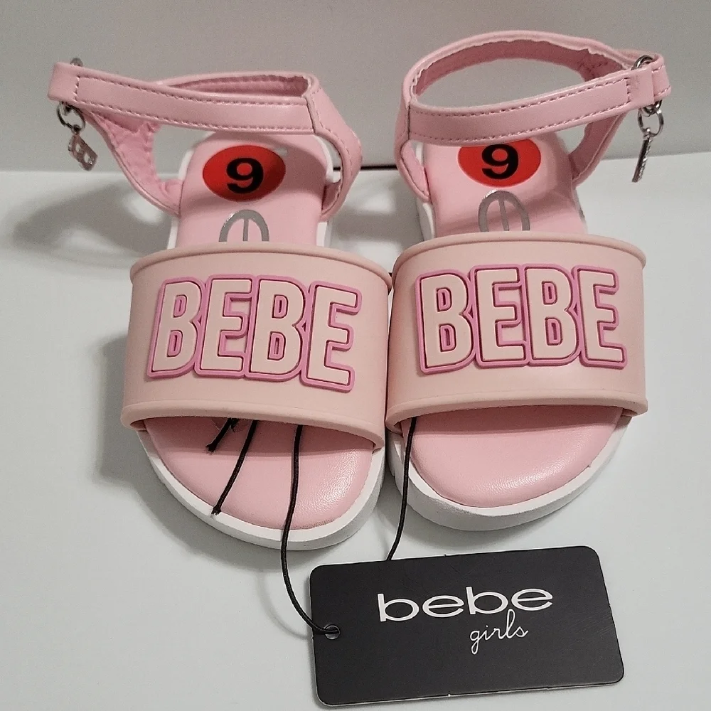 Bebe Girls Pink Sandals With A 